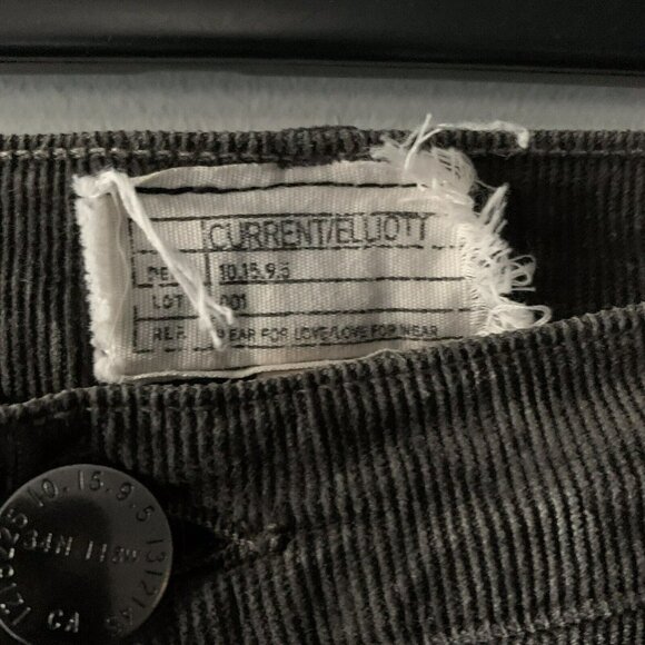 current elliot corduroy pants gray Size 29 - Picture 2 of 4